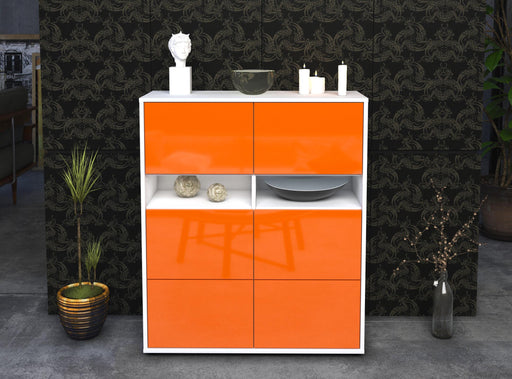 Highboard Jasmin, Orange Front (92x108x35cm) - Dekati GmbH