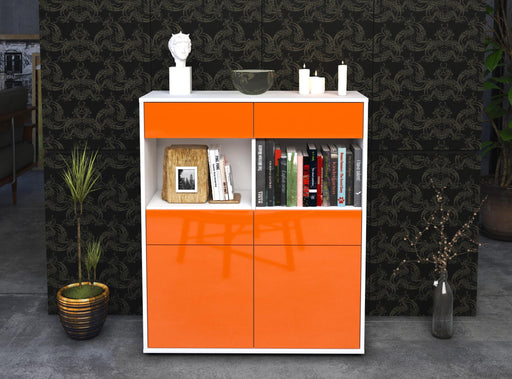 Highboard Jolanda, Orange Front (92x108x35cm) - Dekati GmbH