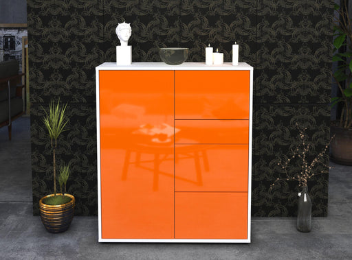 Highboard Leandra, Orange Front (92x108x35cm) - Dekati GmbH