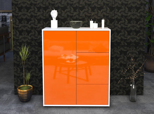 Highboard Lia, Orange Front (92x108x35cm) - Dekati GmbH