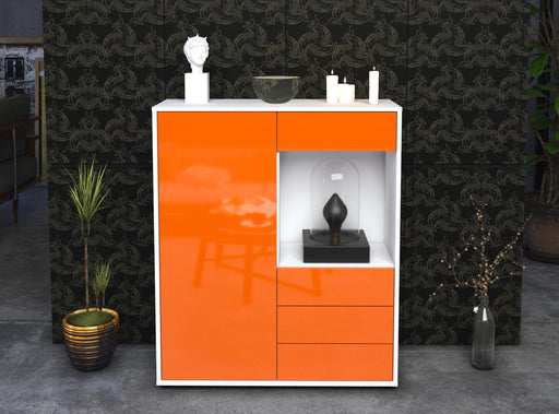 Highboard Lorella, Orange Front (92x108x35cm) - Dekati GmbH