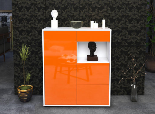 Highboard Lucia, Orange Front (92x108x35cm) - Dekati GmbH