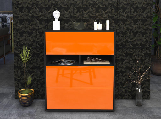 Highboard Janine, Orange Front (92x108x35cm) - Dekati GmbH