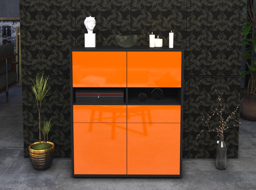 Highboard Josefina, Orange Front (92x108x35cm) - Dekati GmbH