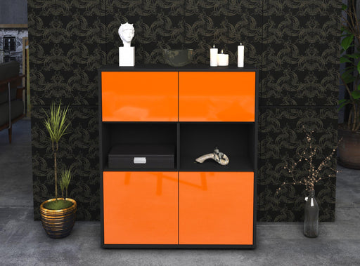 Highboard Katyna, Orange Front (92x108x35cm) - Dekati GmbH