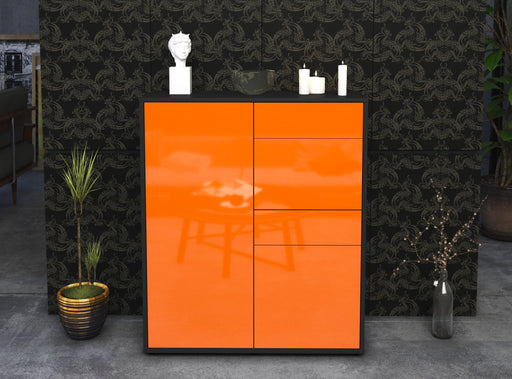 Highboard Laetitia, Orange Front (92x108x35cm) - Dekati GmbH