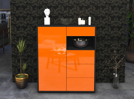 Highboard Lea, Orange Front (92x108x35cm) - Dekati GmbH