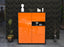 Highboard Leana, Orange Front (92x108x35cm) - Dekati GmbH