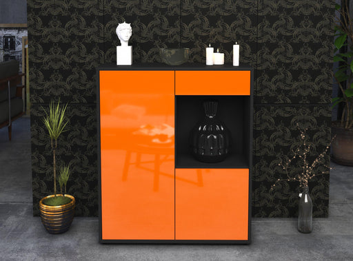 Highboard Lena, Orange Front (92x108x35cm) - Dekati GmbH