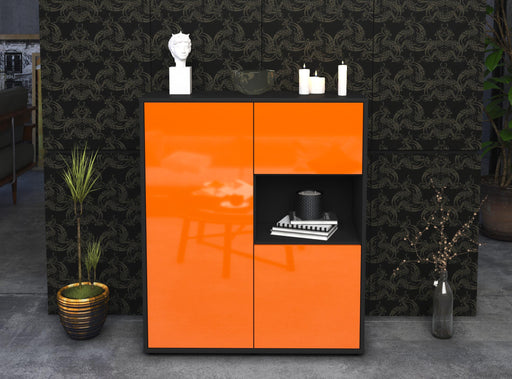 Highboard Liridona, Orange Front (92x108x35cm) - Dekati GmbH