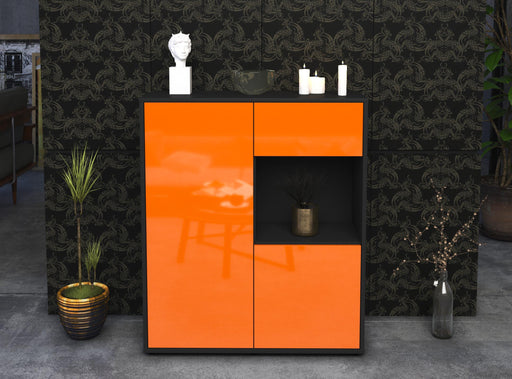 Highboard Lisa, Orange Front (92x108x35cm) - Dekati GmbH