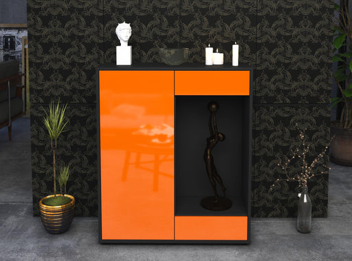 Highboard Lorenza, Orange Front (92x108x35cm) - Dekati GmbH