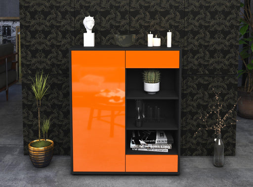 Highboard Luana, Orange Front (92x108x35cm) - Dekati GmbH