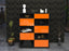 Highboard Lucienne, Orange Front (92x108x35cm) - Dekati GmbH
