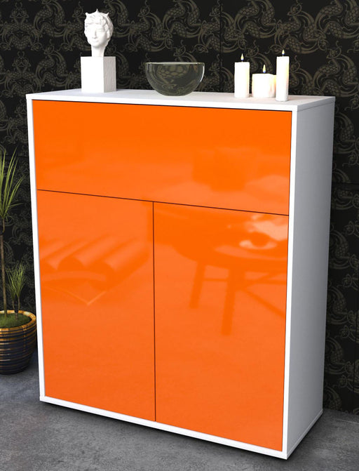 Highboard Giulia, Orange Seite (92x108x35cm) - Dekati GmbH
