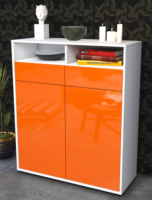 Highboard Ilaria, Orange Seite (92x108x35cm) - Dekati GmbH