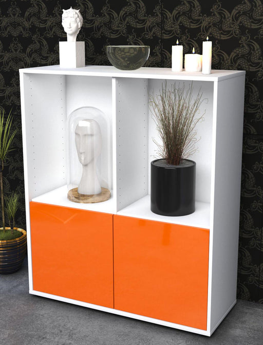 Highboard Ivona, Orange Seite (92x108x35cm) - Dekati GmbH