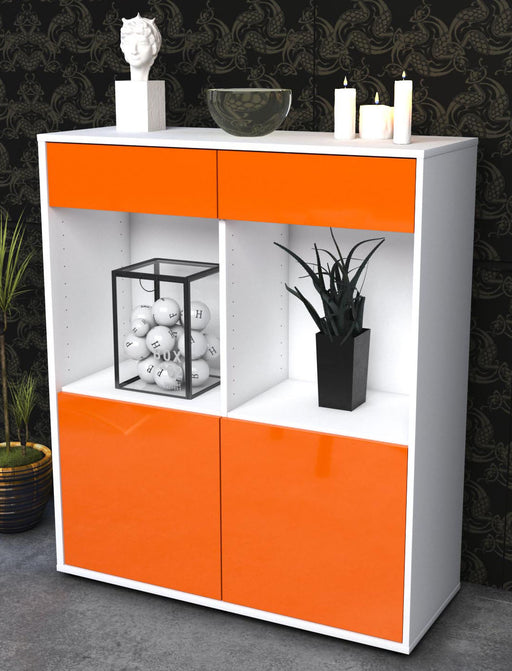 Highboard Joana, Orange Seite (92x108x35cm) - Dekati GmbH