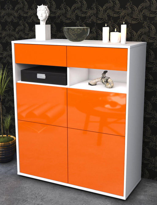 Highboard Juliana, Orange Seite (92x108x35cm) - Dekati GmbH