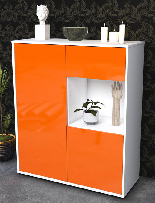 Highboard Larina, Orange Seite (92x108x35cm) - Dekati GmbH