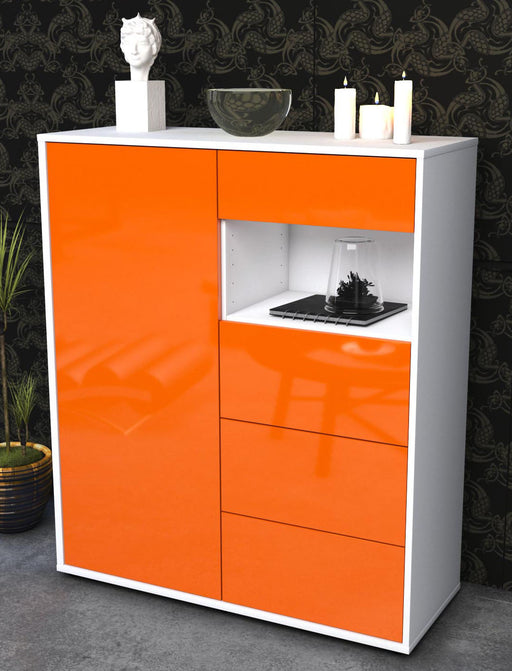 Highboard Lavinia, Orange Seite (92x108x35cm) - Dekati GmbH