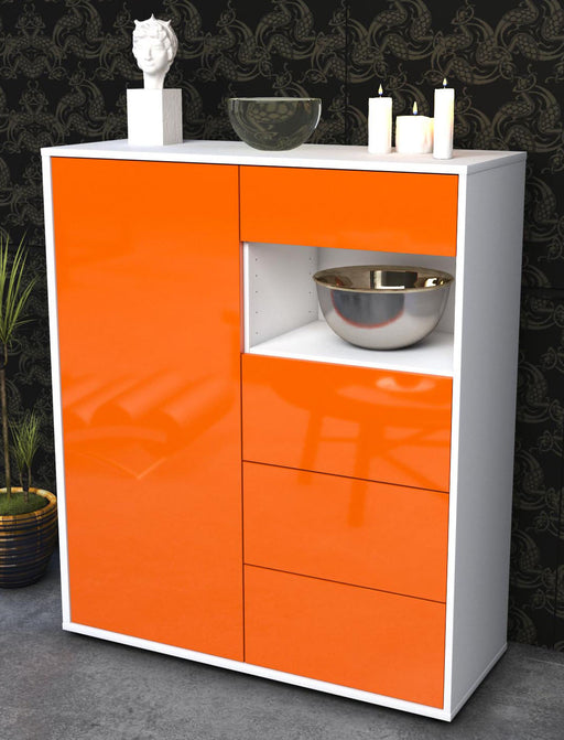 Highboard Lea, Orange Seite (92x108x35cm) - Dekati GmbH