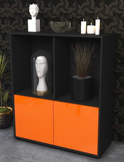 Highboard Ivona, Orange Seite (92x108x35cm) - Dekati GmbH