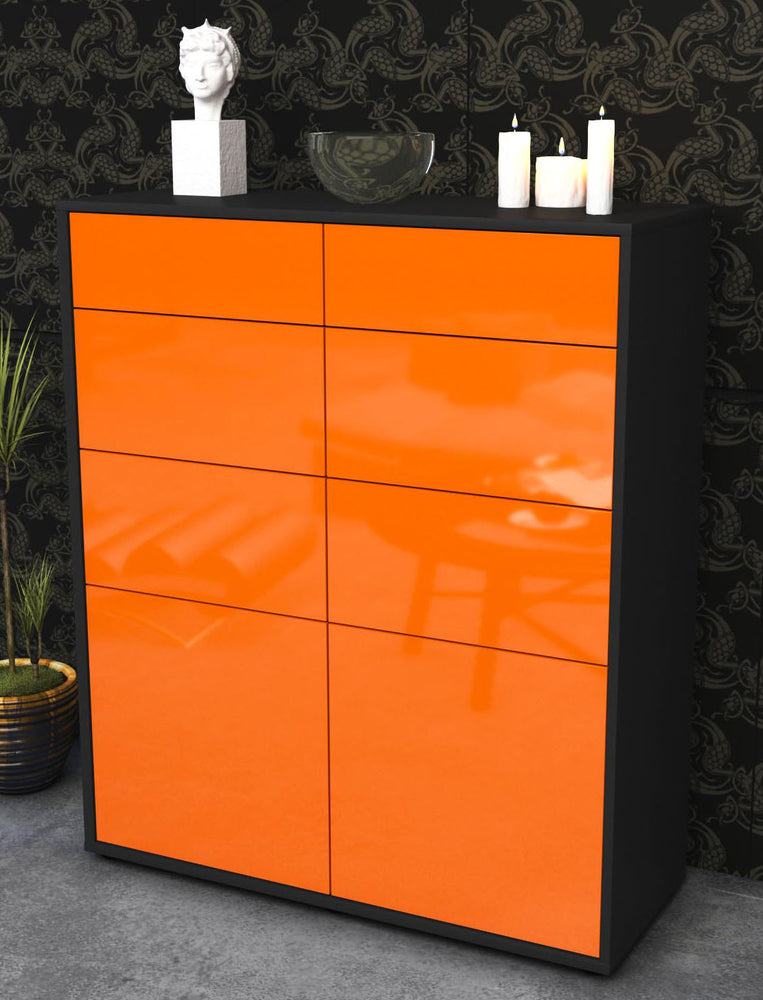 Highboard Katia, Orange Seite (92x108x35cm) - Dekati GmbH
