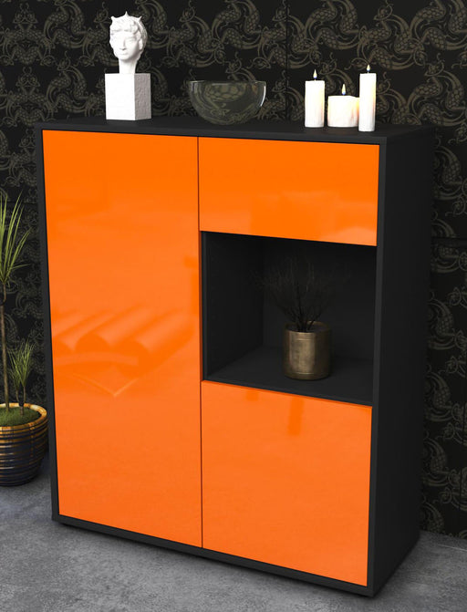 Highboard Lisa, Orange Seite (92x108x35cm) - Dekati GmbH