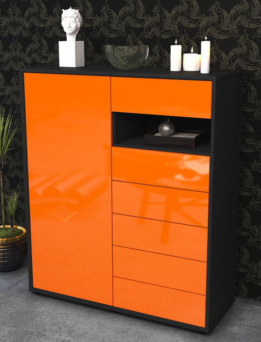 Highboard Lola, Orange Seite (92x108x35cm) - Dekati GmbH