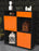 Highboard Luisa, Orange Seite (92x108x35cm) - Dekati GmbH