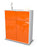 Highboard Greta, Orange Studio (92x108x35cm) - Dekati GmbH
