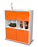 Highboard Ina, Orange Studio (92x108x35cm) - Dekati GmbH