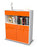 Highboard Jolanda, Orange Studio (92x108x35cm) - Dekati GmbH