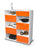 Highboard Lucienne, Orange Studio (92x108x35cm) - Dekati GmbH