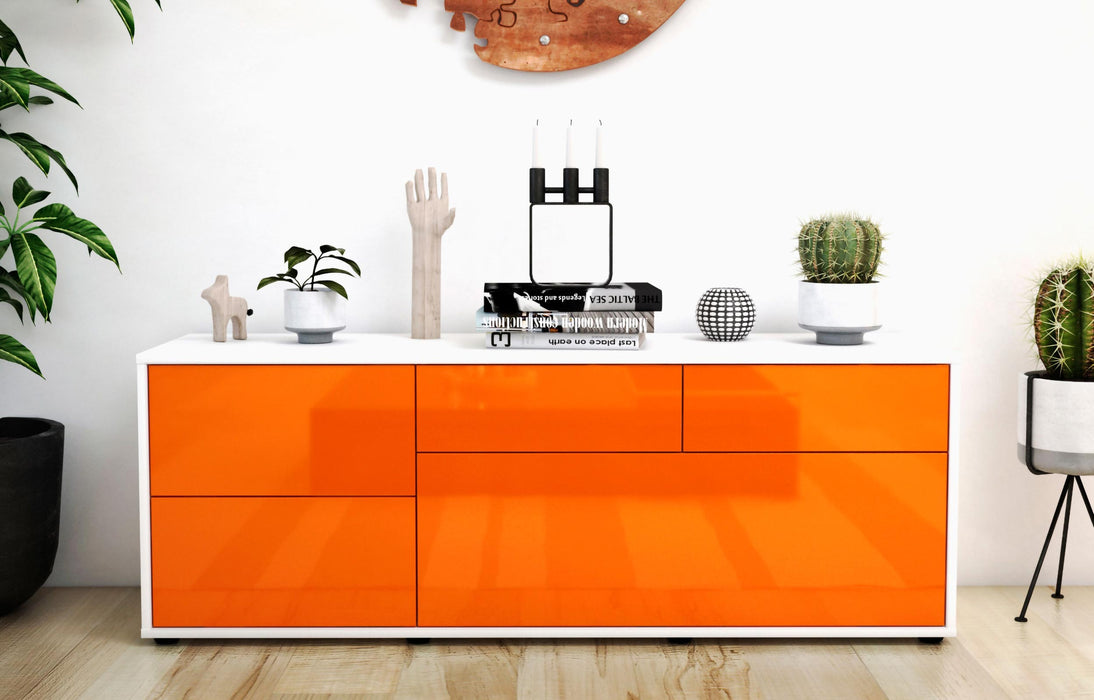 Lowboard Anais, Orange (136x49x35cm)