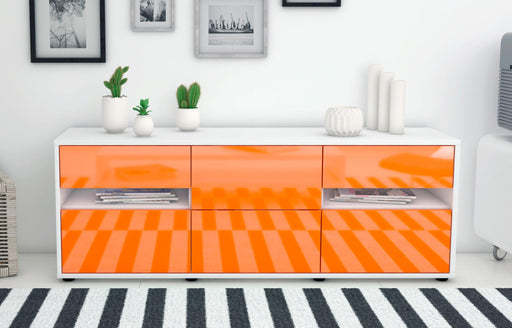 Lowboard Andrea, Orange (136x49x35cm)