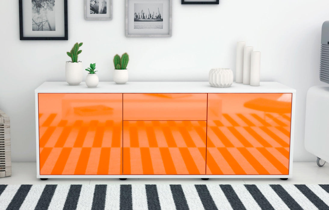 Lowboard Anella, Orange (136x49x35cm)