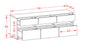 Lowboard Annalena, Beton (136x49x35cm)