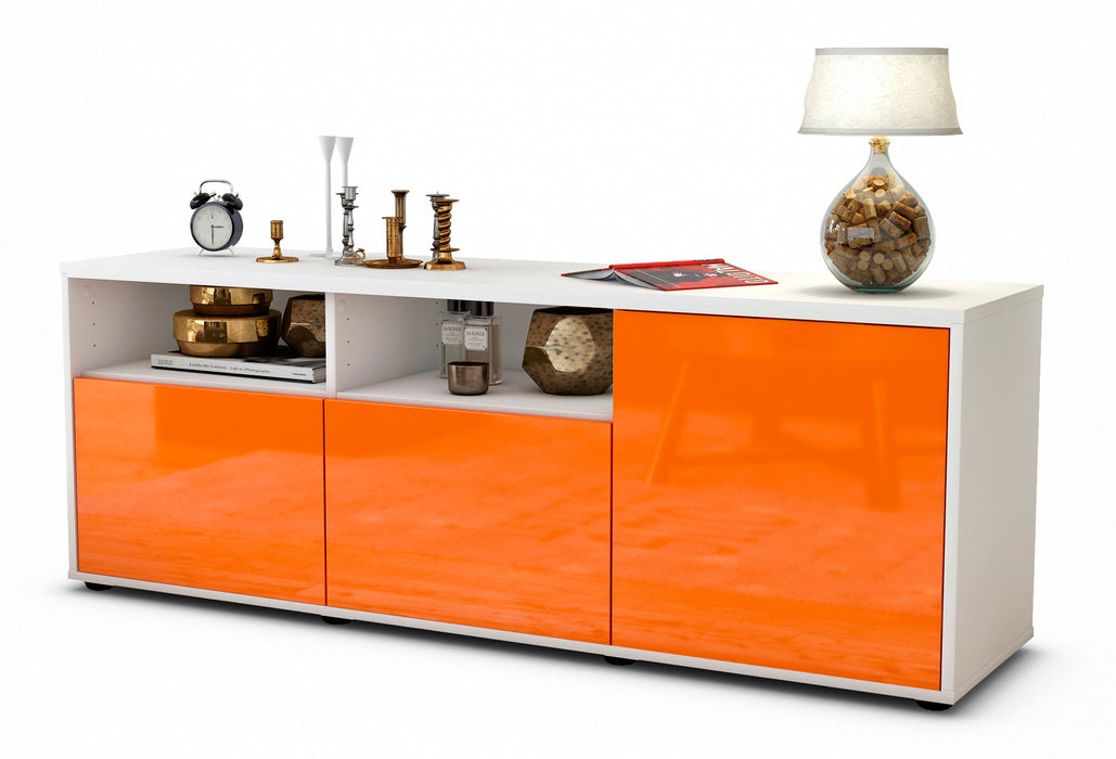 Lowboard Anina, Orange (136x49x35cm)