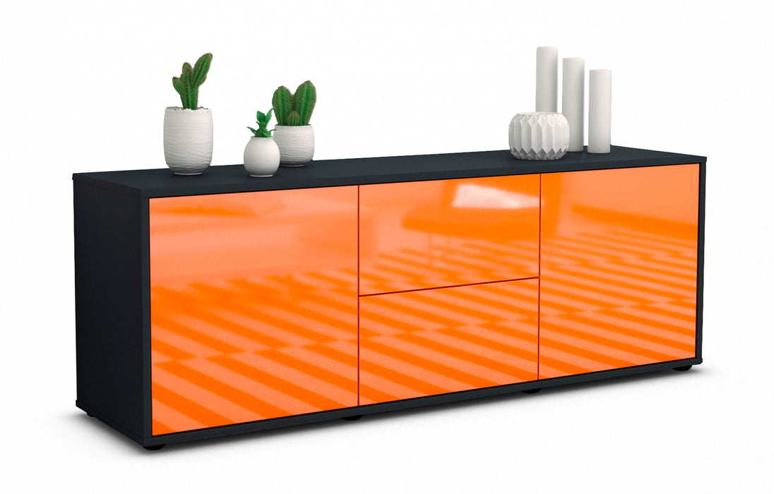 Lowboard Alma, Orange (136x49x35cm)