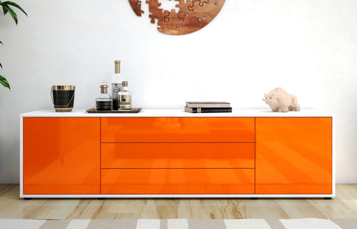 Lowboard Ariella, Orange (180x49x35cm)