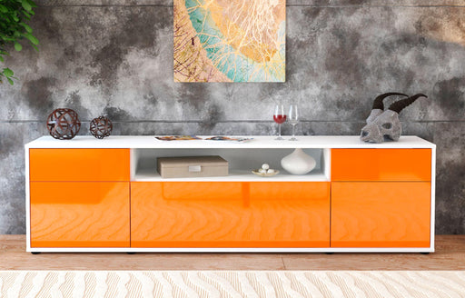 Lowboard Bernadetta, Orange (180x49x35cm)