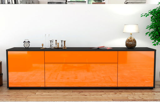 Lowboard Aria, Orange (180x49x35cm)