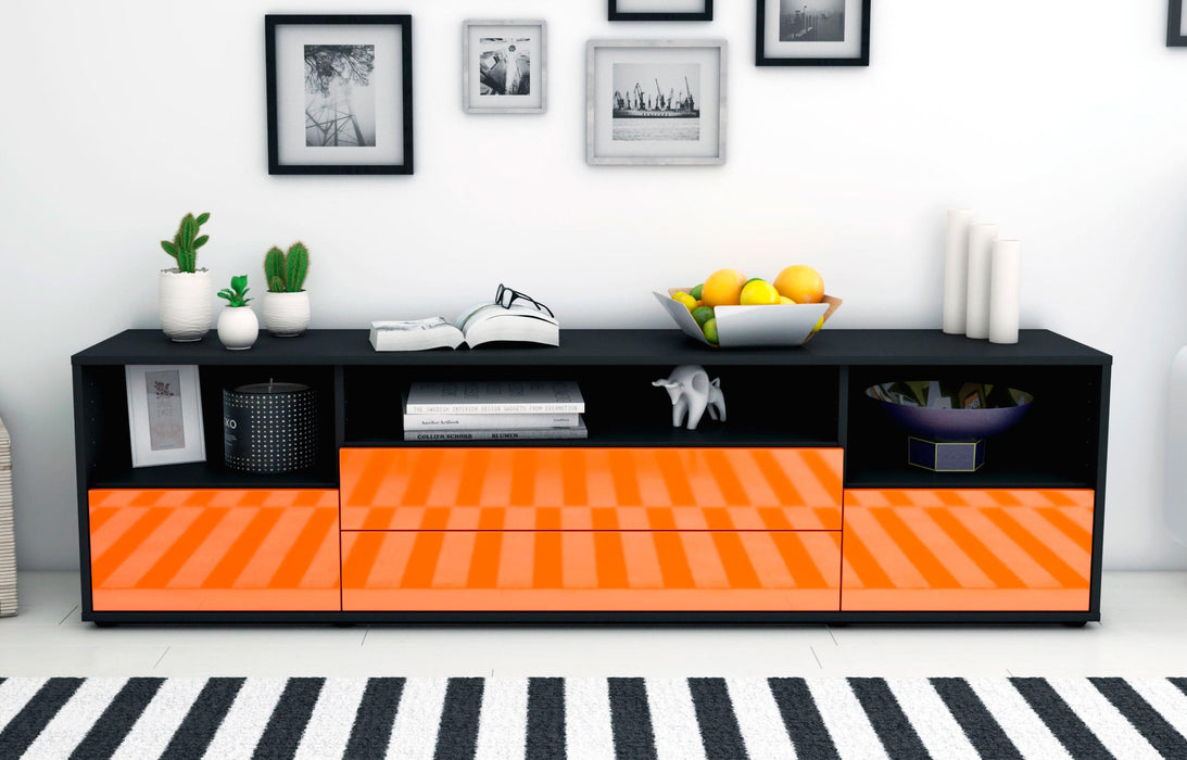 Lowboard Azula, Orange (180x49x35cm)