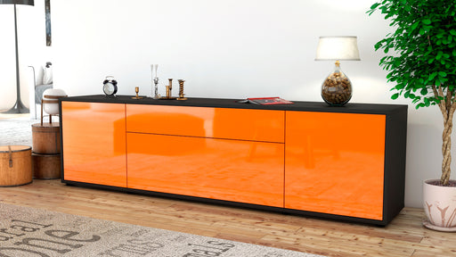 Lowboard Aria, Orange (180x49x35cm)