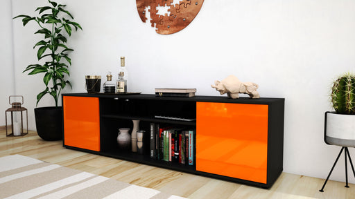 Lowboard Asia, Orange (180x49x35cm)
