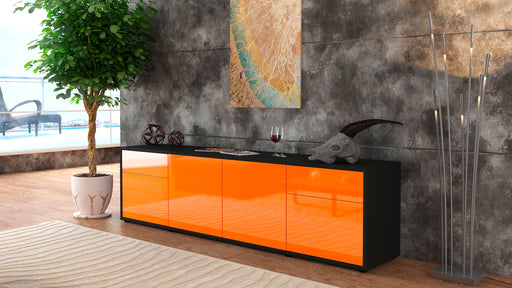 Lowboard Benedetta, Orange (180x49x35cm)