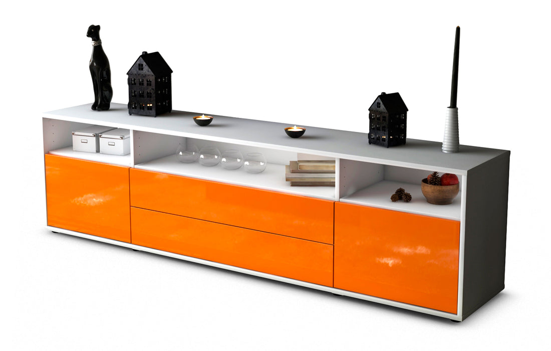 Lowboard Biancaneve, Orange (180x49x35cm)
