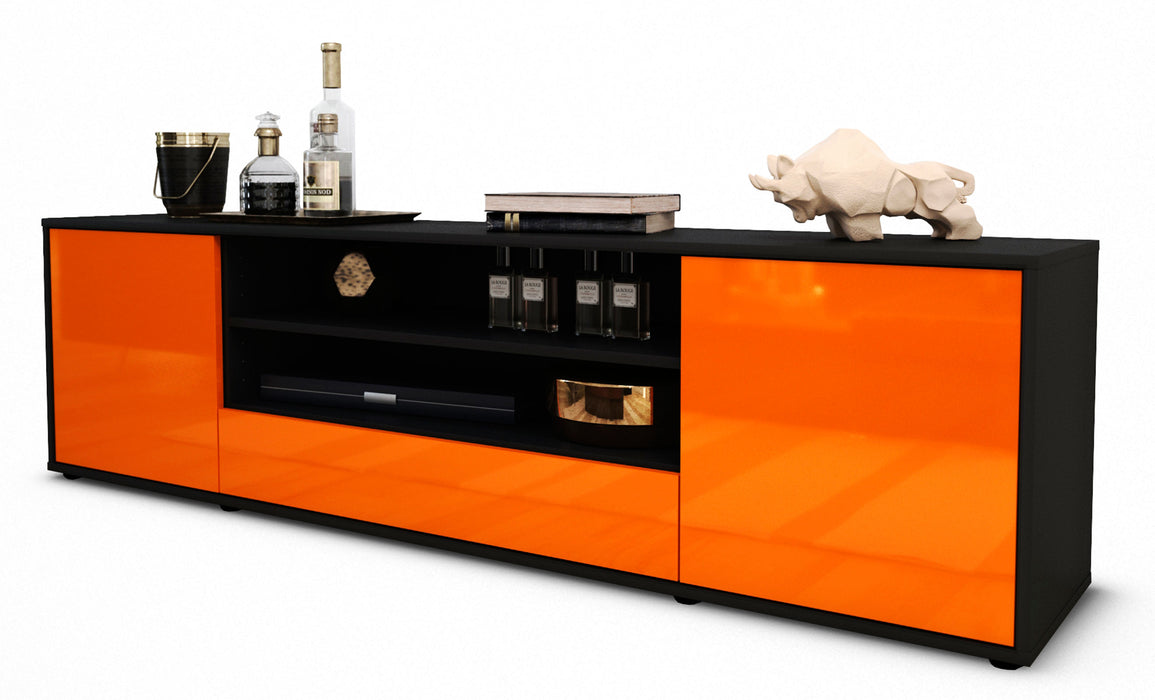 Lowboard Armida, Orange (180x49x35cm)